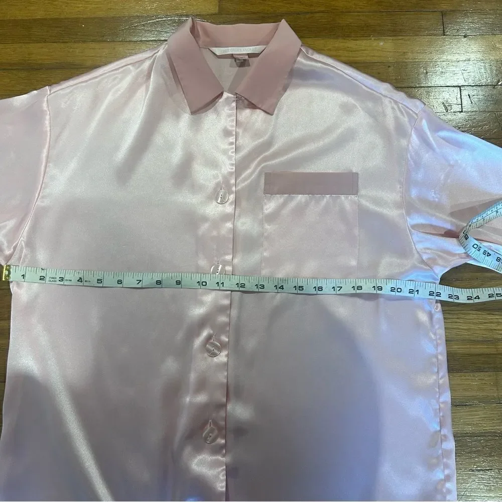 VICTORIA’S SECRET Vintage Light Baby Blush Pink Satin Pajama Pants Set